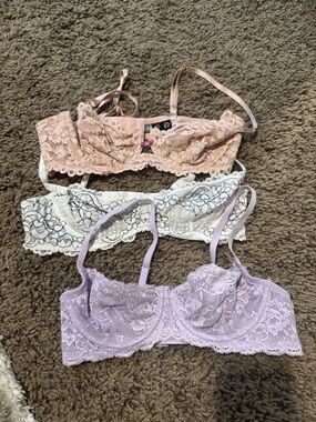 Montelle Intimates Lace Balconette Bra Bundle